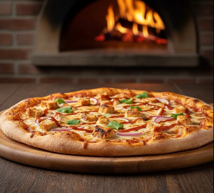 BBQ Chicken Pizza Best restaurant in mukteshwar